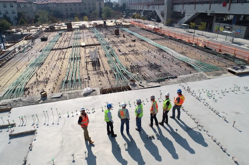 Chantier de construction d'un projet de développement immobilier